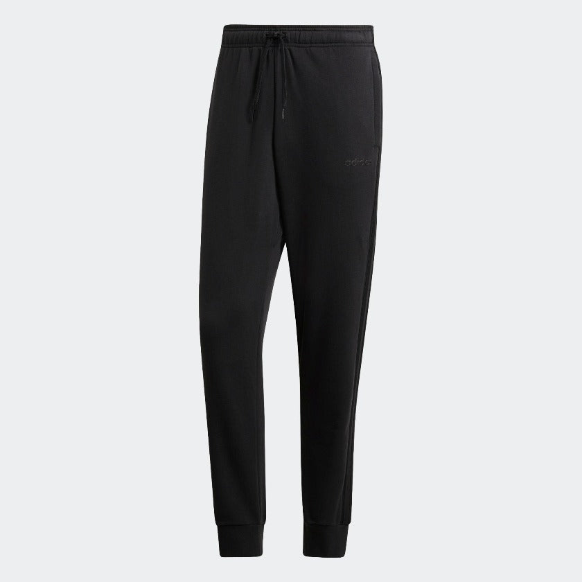 Adidas Essentials 3 Stripes Tapered Cuffed Pants - Black FI1476