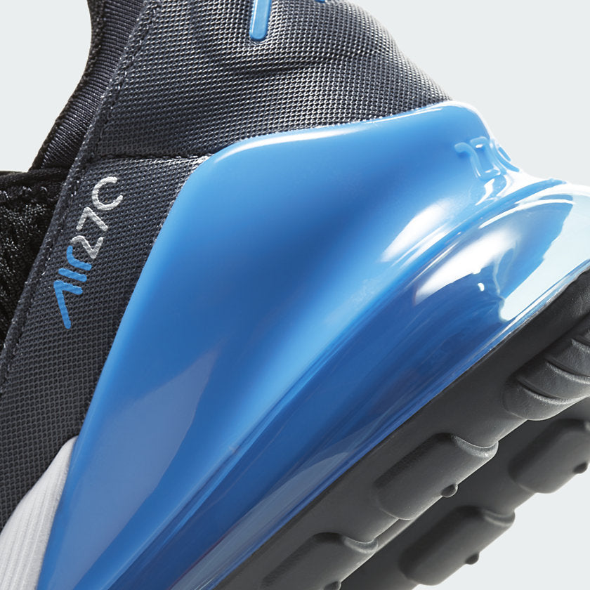 Nike air max 27 hot sale black and photo blue