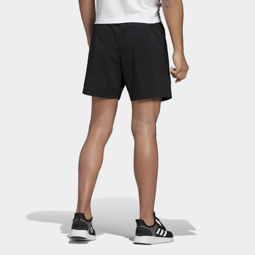 Plain black adidas shorts online