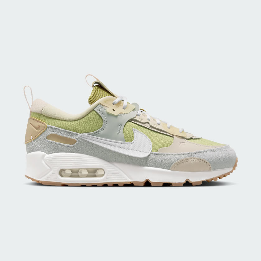 Nike Women's Air Max 90 Futura Sneakers in Buff Gold/Summit White | Size 6 | Bandier
