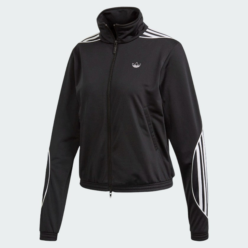 Black adidas track jacket women's best sale