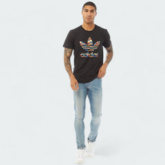 Adidas Men's Multicolour Trefoil T-Shirt GV4375