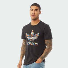 Adidas Men's Multicolour Trefoil T-Shirt GV4375