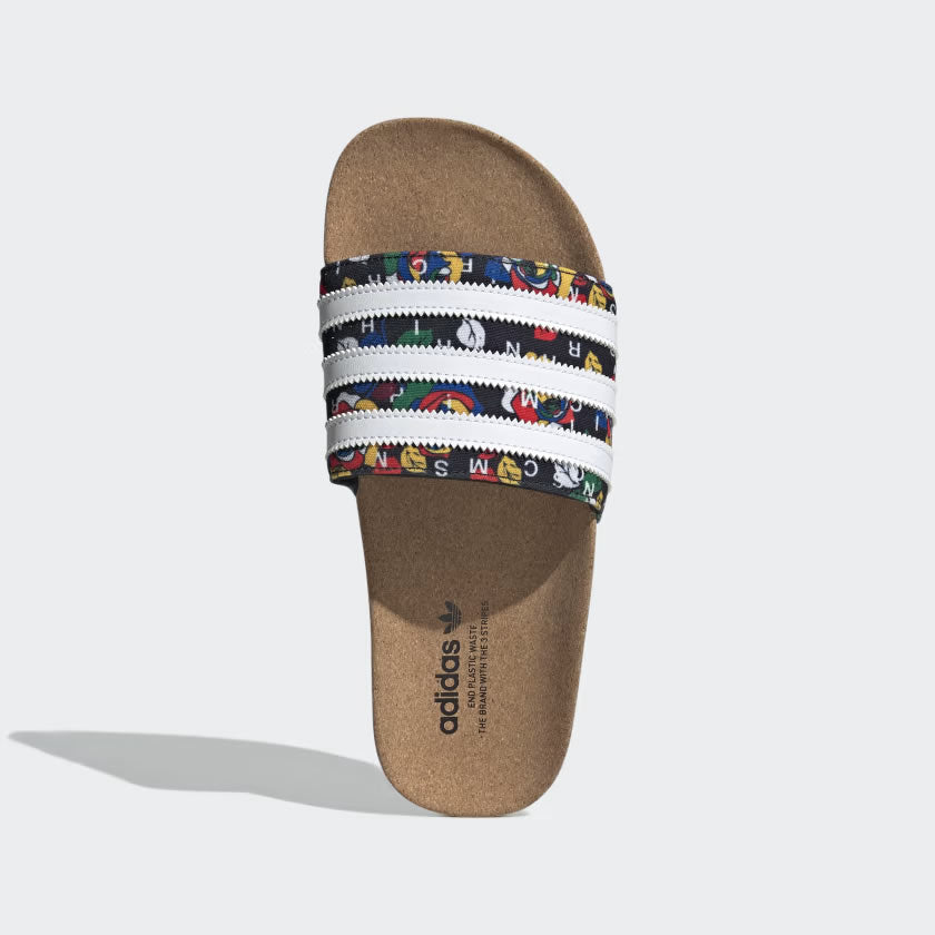 Adidas adilette slides nude hot sale