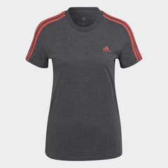 tradesports.co.uk Adidas Women's Slim Fit 3 Stripe T-Shirt HF7237