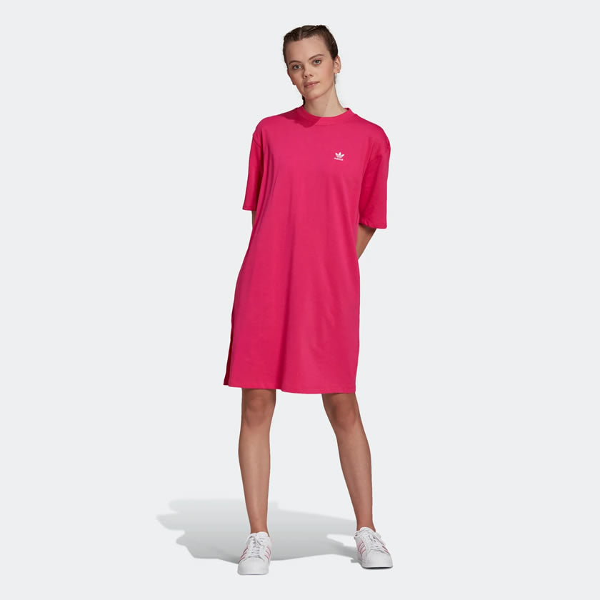 tradesports.co.uk Adidas Women's adicolor Trefoil Tee Dress HG6238