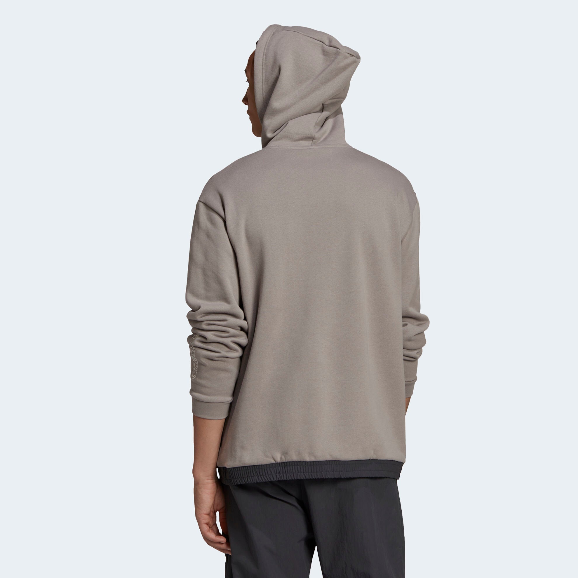 adidas sprt archive mixed material sweat hoodie