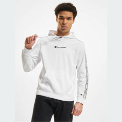 tradesports.co.uk Champion Men's Logo Taped Hoodie White