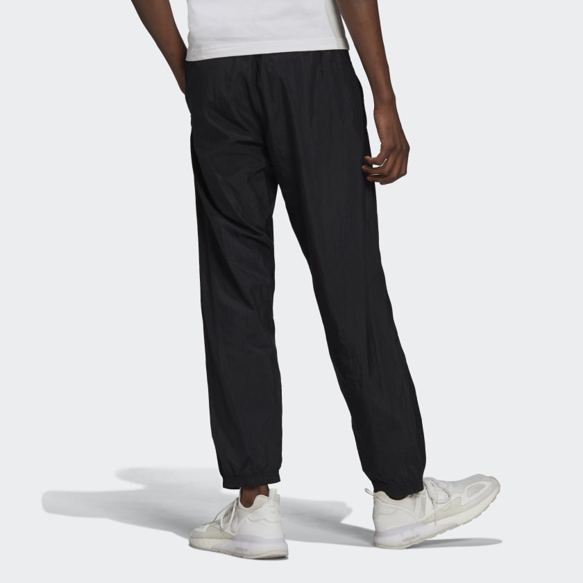 adidas Essentials 3S Wind Pants  Black and white man Mens pants casual Black  pants