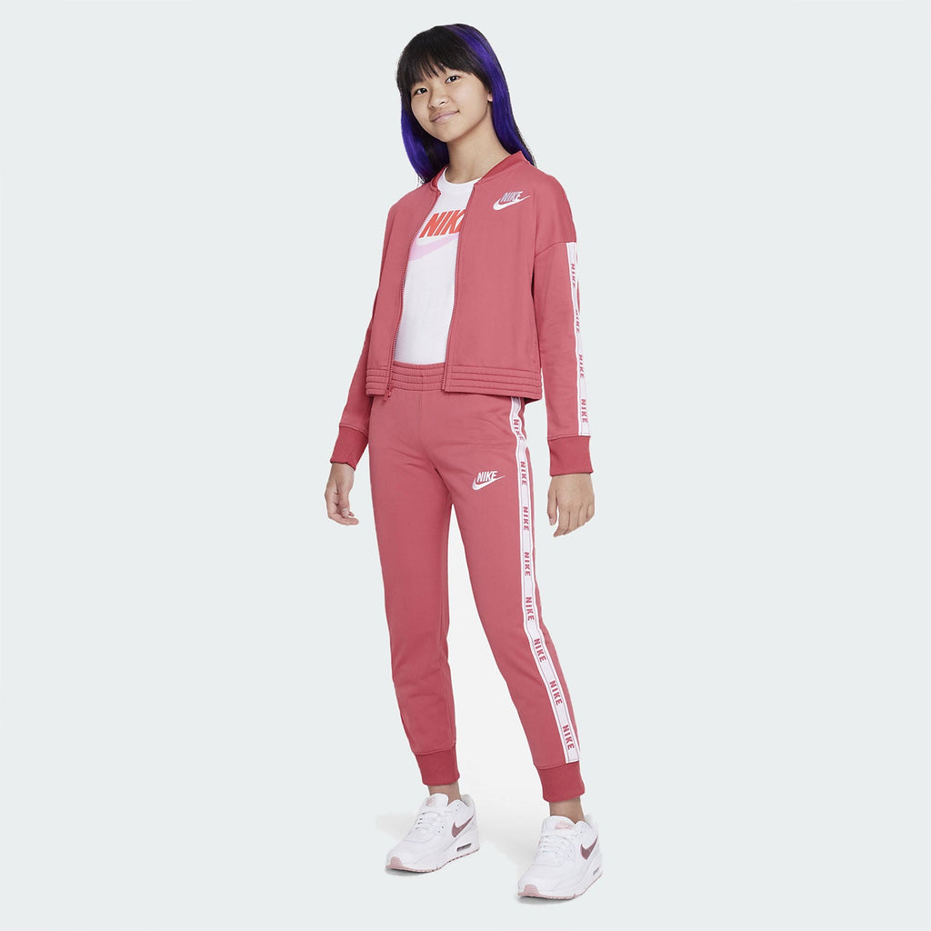 Nike tribute tracksuit black and outlet pink