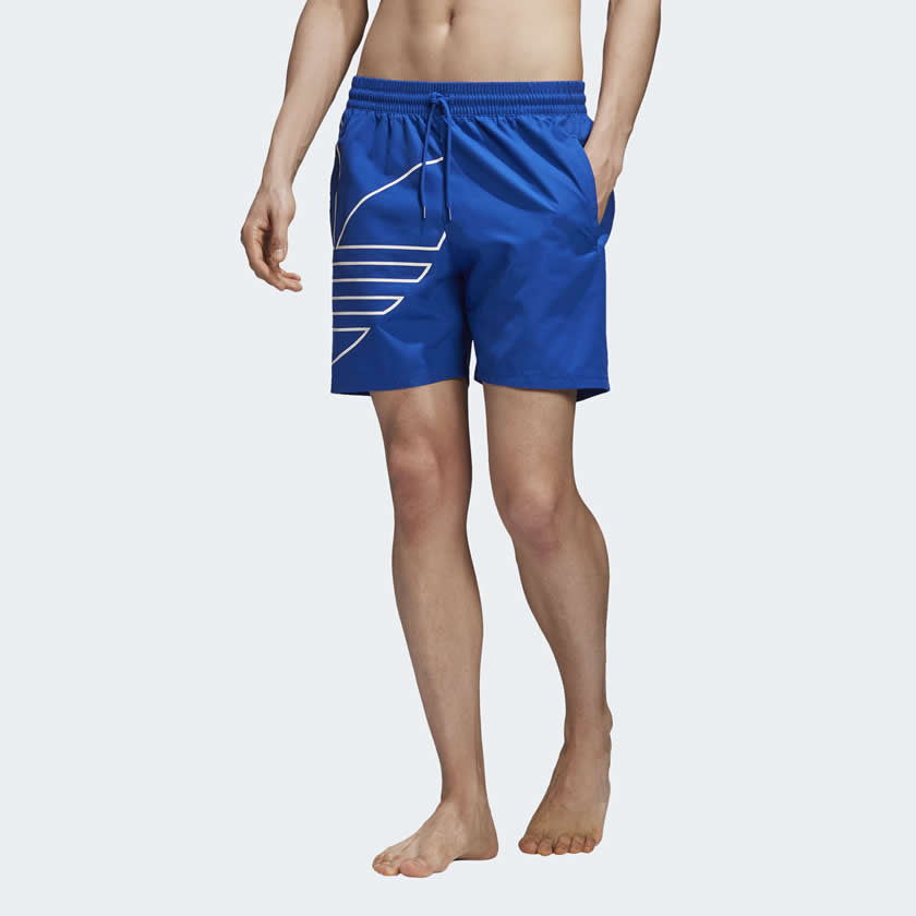 tradesports.co.uk Adidas Originals Men's Big Trefoil Outline Swim Shorts GE0801