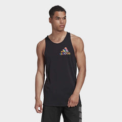 Adidas Essentials Men's Pride City Tank Top - Black