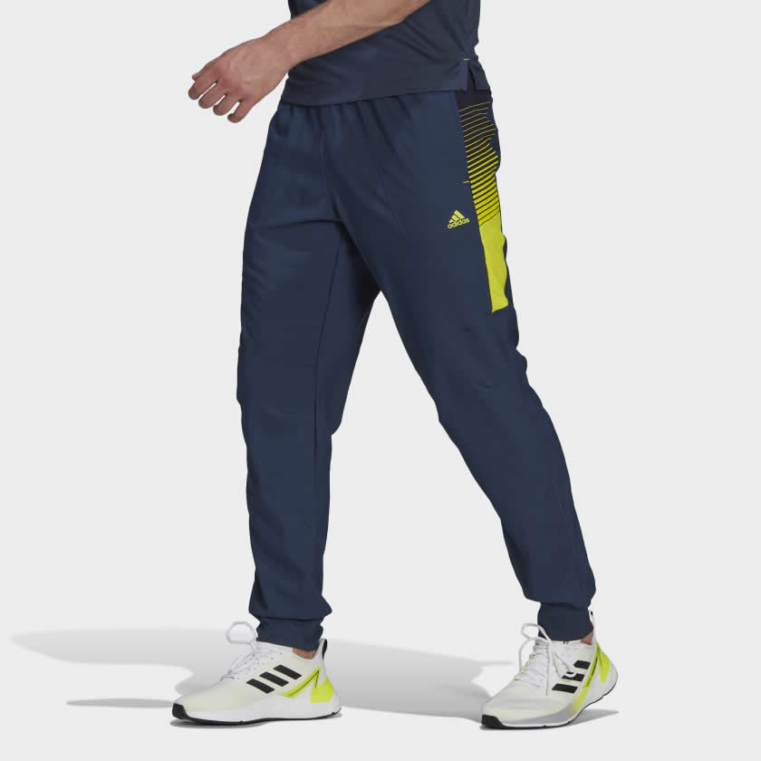 tradesports.co.uk Adidas Essentials Men's Designed 2 Move Aeroready Pants - Blue