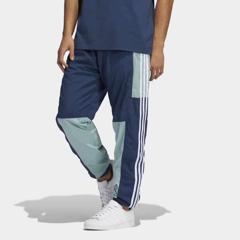 tradesports.co.uk Adidas Men's Lightweight Tracksuit Bottoms Pants - Blue