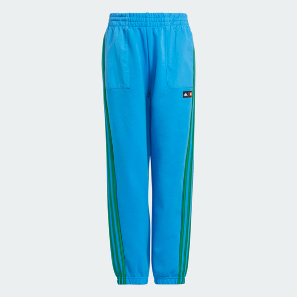 Women Blue Side Button Track Pants