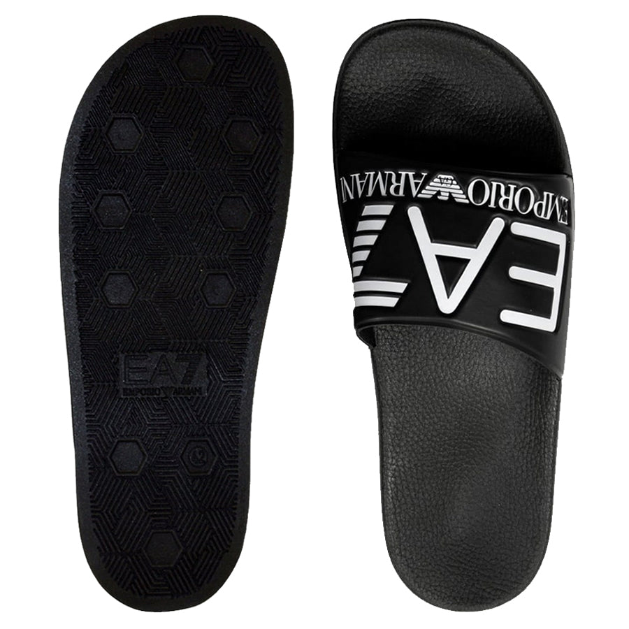 Kollegium bagage Shuraba EA7 Men's Sea World Sliders Sandals - Black 905012 - Trade Sports